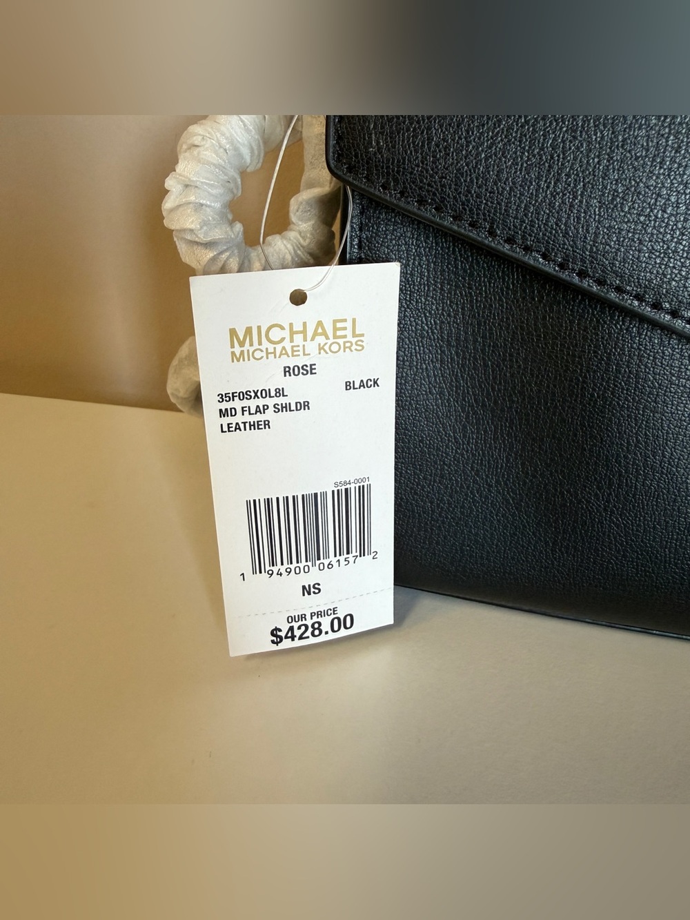 Michael Kors ROSE MD FLAP SHLDR NOT LEATHER - Picture 4 of 10